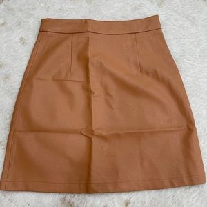 Never worn faux suede skirt size 2